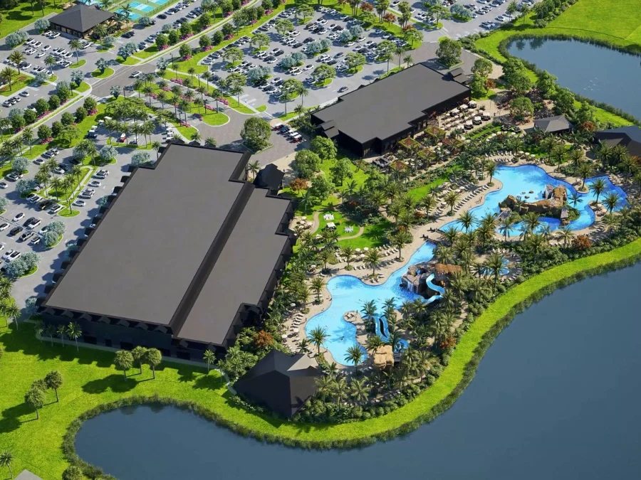 Artist rendering of the Kingston amenity campus in Estero, Florida