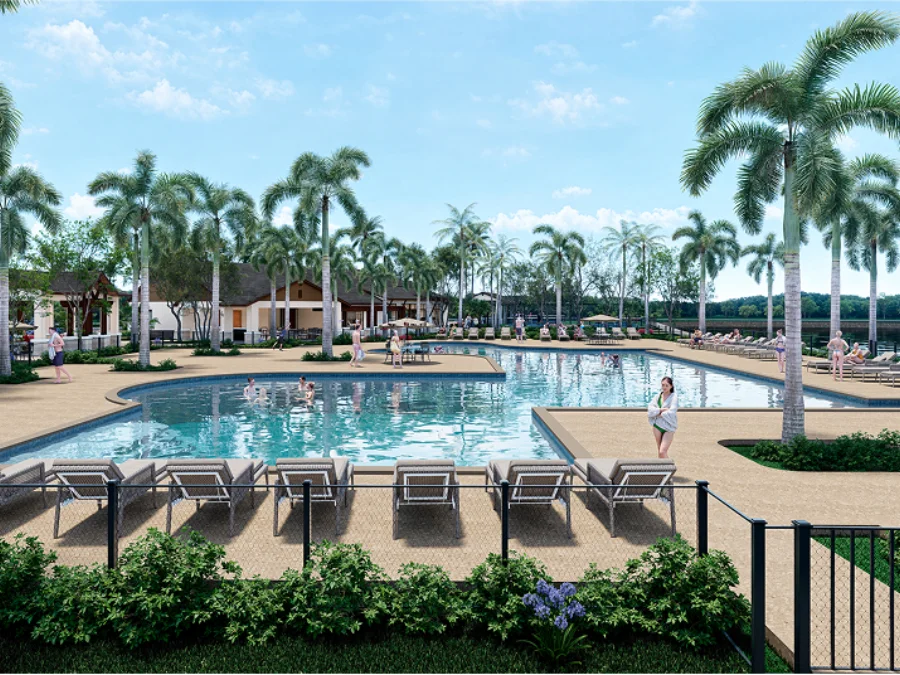 Artist rendering of the resort pool planned for Lennar at Turnleaf in Punta Gorda, Florida